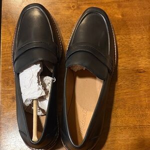 Madewell Black Leather Loafers